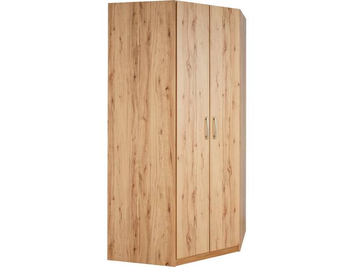Eckkleiderschrank PRIESS Husum , beige (astkernbuchefarben), H:196cm, Schränke, Eckkleiderschrank