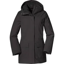 SCHÖFFEL Damen Winterjacke "Ins. Parka Rotterdam L", Größe 44 in Schwarz Schwarz