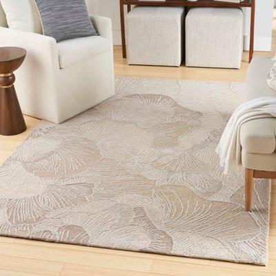 Nourison / Ds "Amelie Rectangle Rug Light Taupe, 3'9"" x 5'9"", Light Taupe"