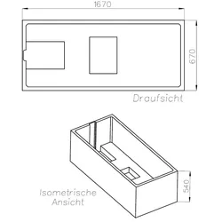 Neuesbad Wannenträger für Kaldewei NEXT/PURO NEXT STAR 170x70 SW 11244