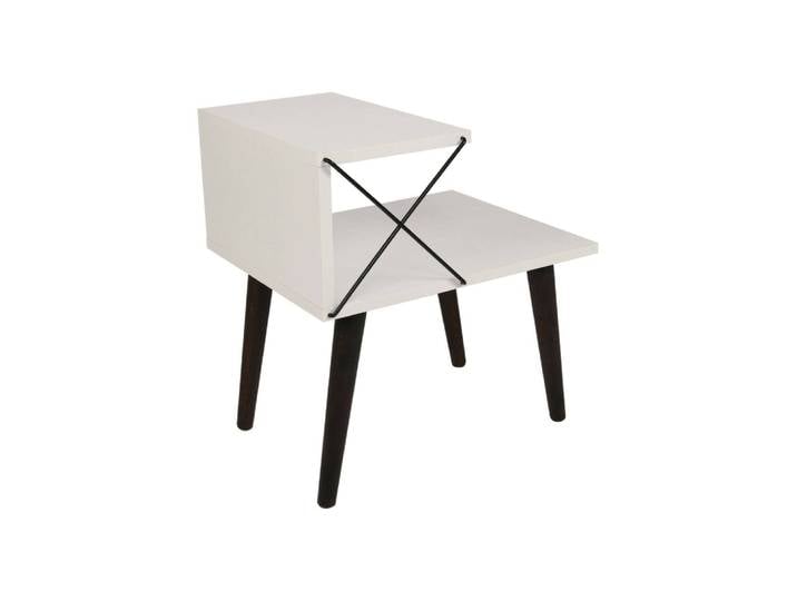 Chevet effet bois blanc 50x40 cm