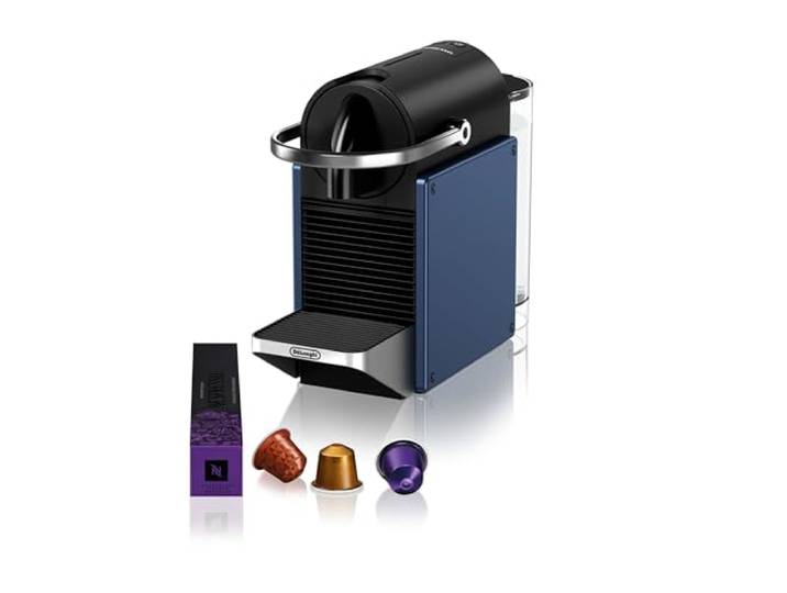 De'Longhi Nespresso De'Longhi Pixie EN127.BL\, Machine à Café Avec Système Capsules Nespresso\, Mode ECO\, Espresso et Café Lungo\, Design Compact\, Pression 19 Bar\, 1260W\, Bleu