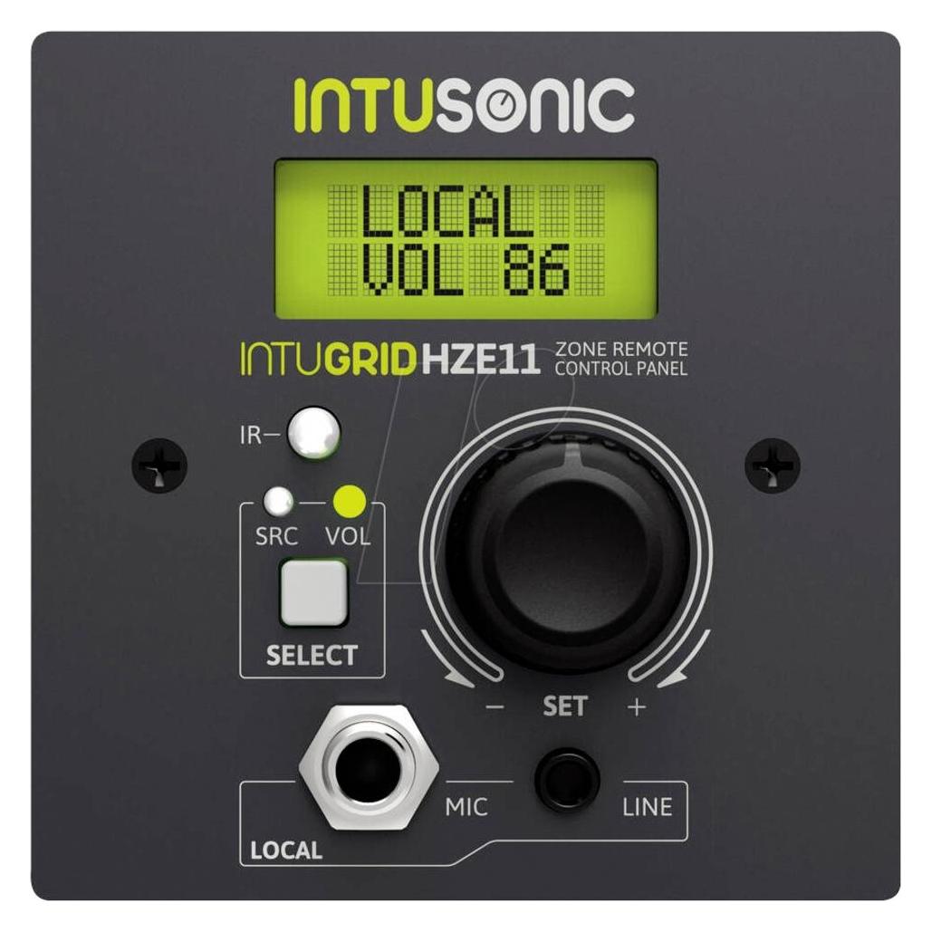 Intusonic HZE11 Zonen Fernbedienungspanel (Gerätespezifische Fernbedienung, Infrarot) (12604189)