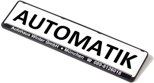 Panneau publicitaire Eichner pour amplificateur de plaque d'immatriculation automatique (9219-00157)