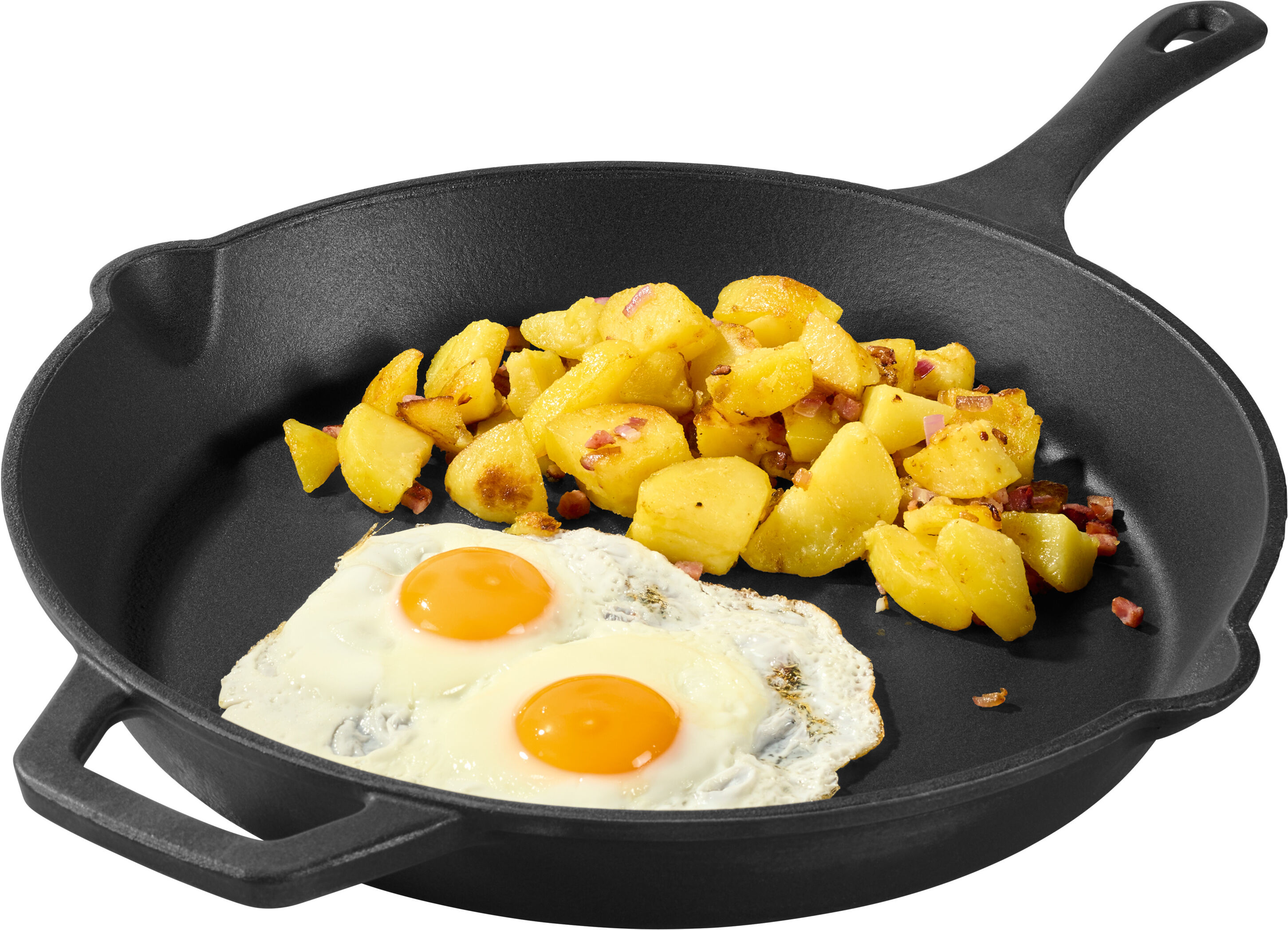 GRILLMEISTER Gusseisen-Bratpfanne / Gusseisen-Grillpfanne