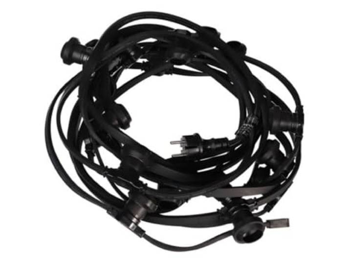 LED PARTY LICHTKETTING - 10 x E27-fitting - ZONDER LICHTMIDDEL - 5 m