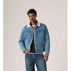 Levi's für Herren. 16365-0346 Jacke Type 3 Sherpa Trucker mittelblau (M), Lässig, Baumwolle, Langarm