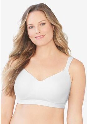 Plus Size Women's Full-Coverage Smooth No-Wire Bra by Catherines in White (Size 42 D)