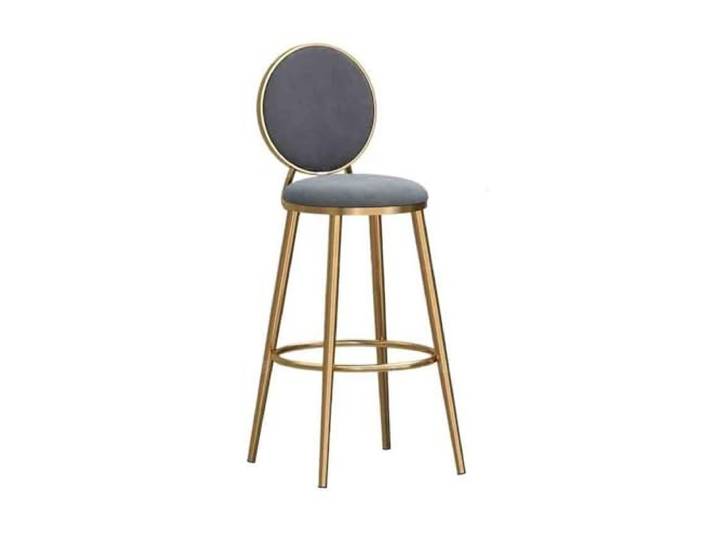Bvn5kQ3dy Barstühle 75 cm großer Inselstuhl, Coffee-Shop-Barstuhl(Grigio)