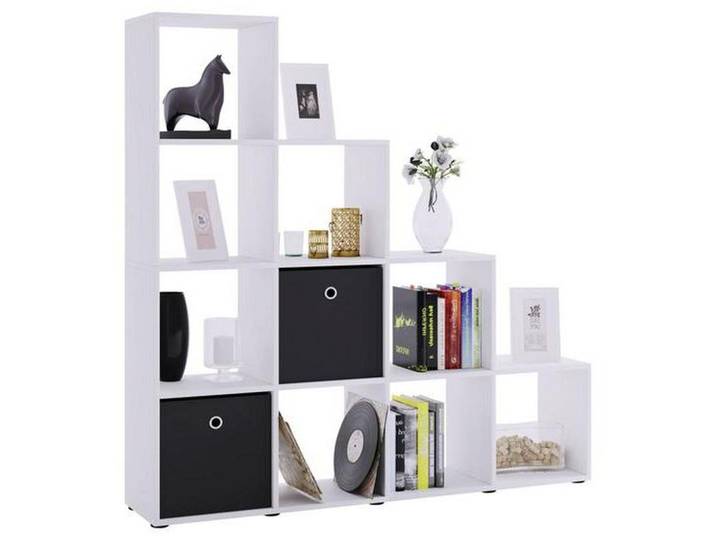 Mid.you Raumteiler, Weiss, Kunststoff, 6 Fächer, 142.5x138.5x29 cm, Wohnzimmer, Raumteiler & Paravents, Raumteiler