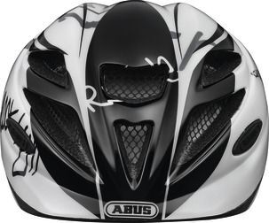 Abus Hubble Hjelm M. Led Lys, Sort/hvid - Outlet - Small (46-52 Cm)