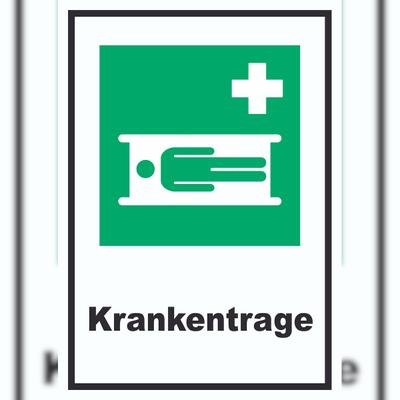 HB-Druck Krankentrage A0 (841x1189mm) Schild