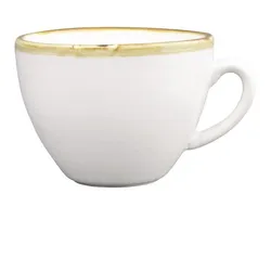 Gastronoble Olympia Kiln Cappuccinotassen Kreideweiß | 34cl | Porzellan | 12 Tassen