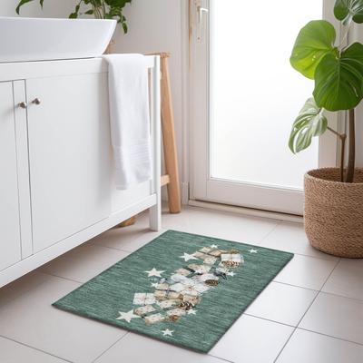 Addison Rugs Machine Washable Indoor/ Outdoor Christmas Present Chantille Rug