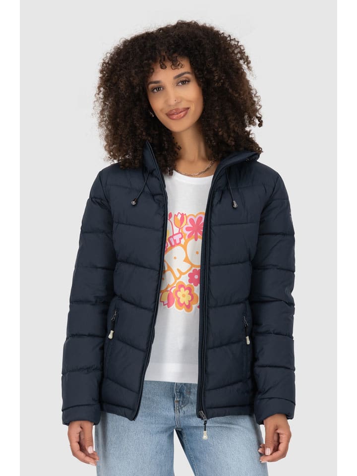 alife and kickin Steppjacke "Liraz" in Dunkelblau - L