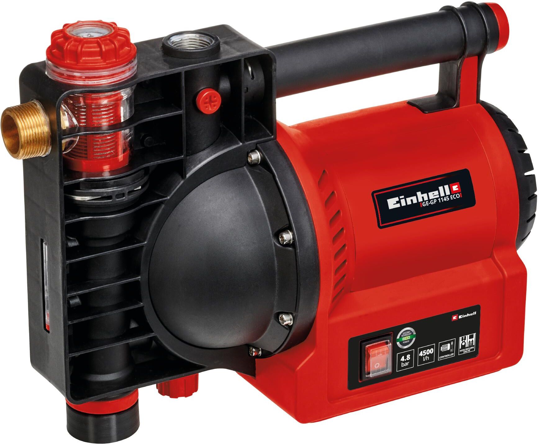 Gartenpumpe EINHELL "GE-GP 1145 ECO", silber (silberfarben), Pumpen, Gartenpumpe silberfarben Einheitsgröße