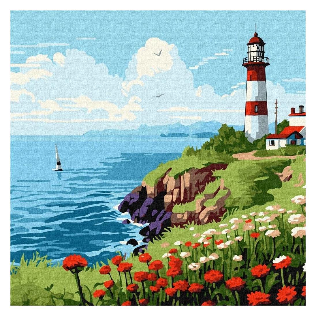 Ideyka Malen nach Zahlen - Leuchtturm auf... (58218229)