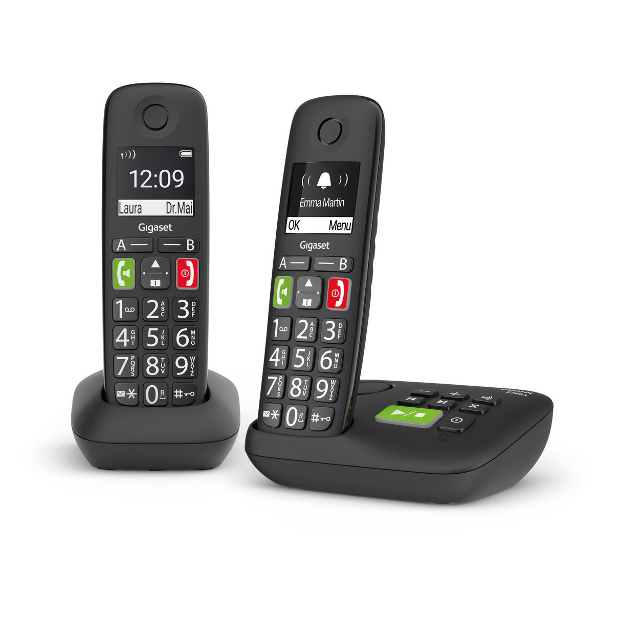 Gigaset E290A duo huistelefoon zwart