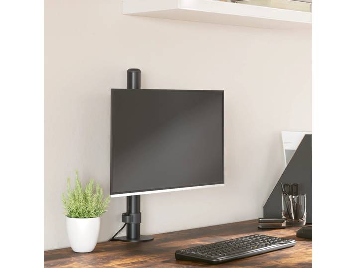 vidaXL Monitorhalterung Schwarz Stahl VESA 75/100 mm