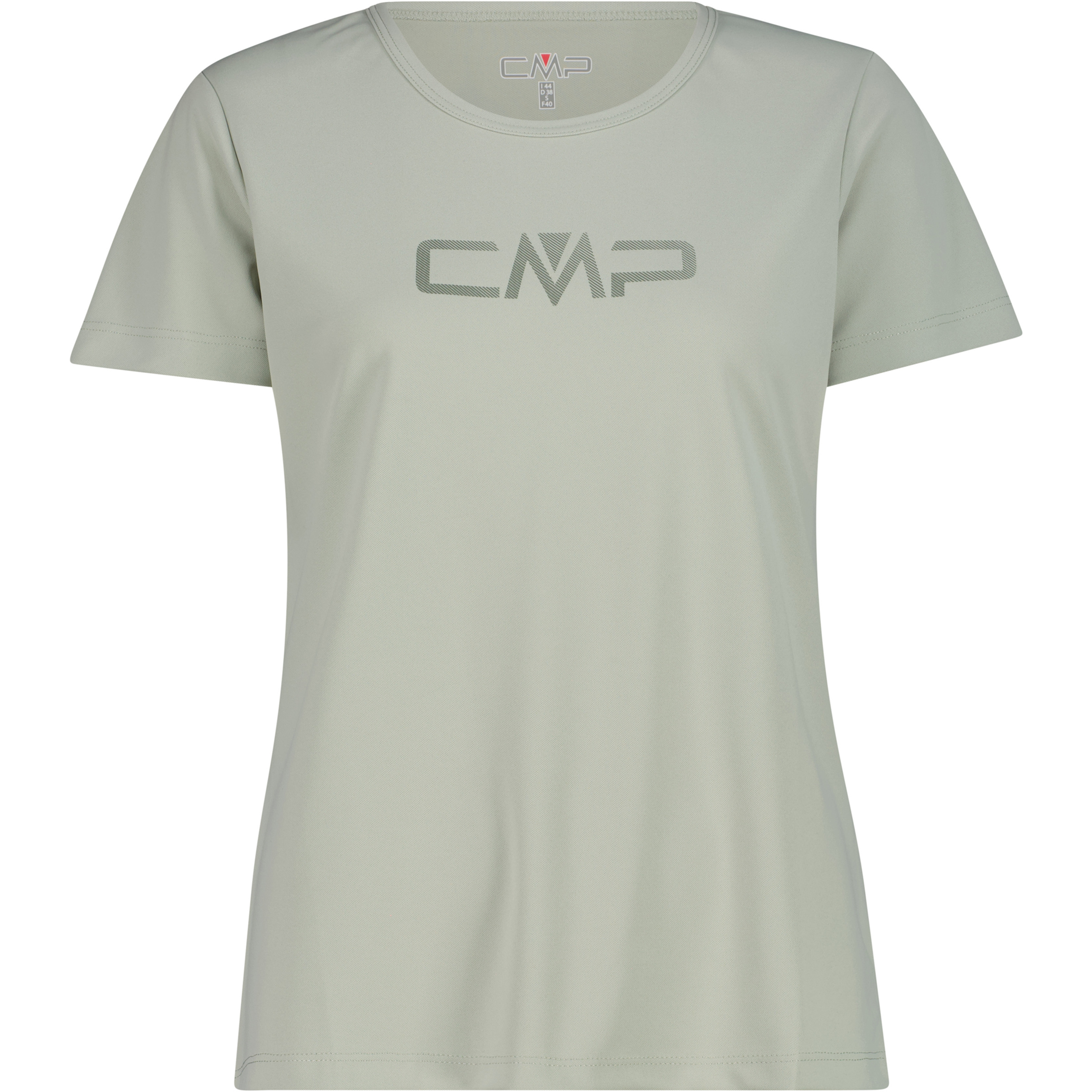 CMP Funktions Print Damen T-Shirts grau Größe M Trekking Geruchsneutralisierend