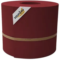 zaun zu® Sichtschutzstreifen Premium Maxi für Doppelstabmatten 24cm hoch Bordeauxrot 50m