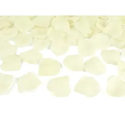 PartyDeco 10000x Rosenblätter im Beutel, creme