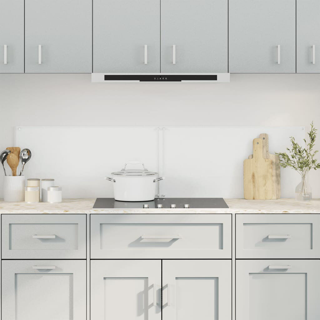 Belfry Kitchen Chalfont Glass Peel and Stick Panel transparent 80 x 40 cm