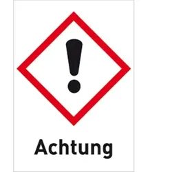 Aufkleber Gesundheitsgefahr (GHS 07) Achtung, Folie, 148x210 mm