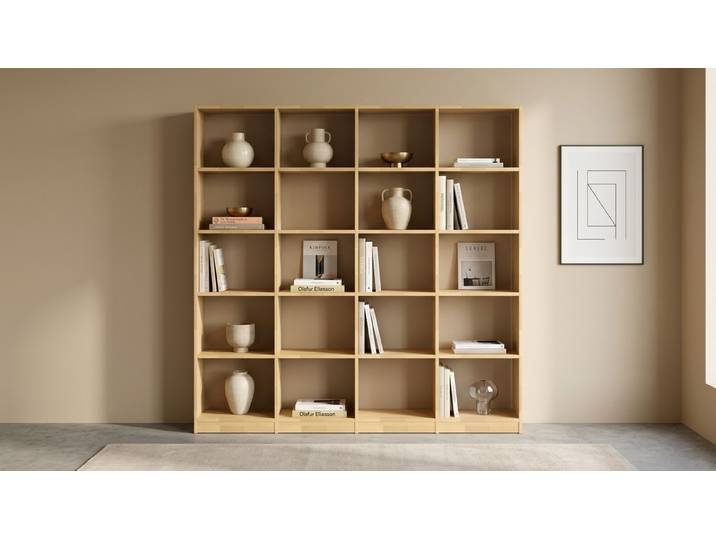 Großes Bücherregal nach Maß Buche Natur geölt