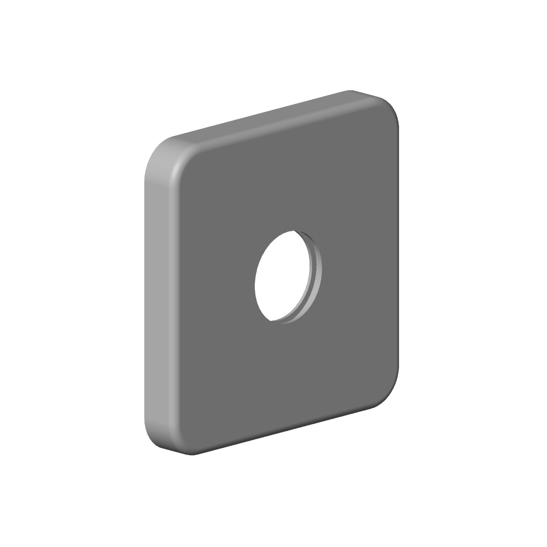 Dornbracht Rosette Ersatzteile 082796500 63 x 63 x 9 mm Schwarz matt 082796500-33