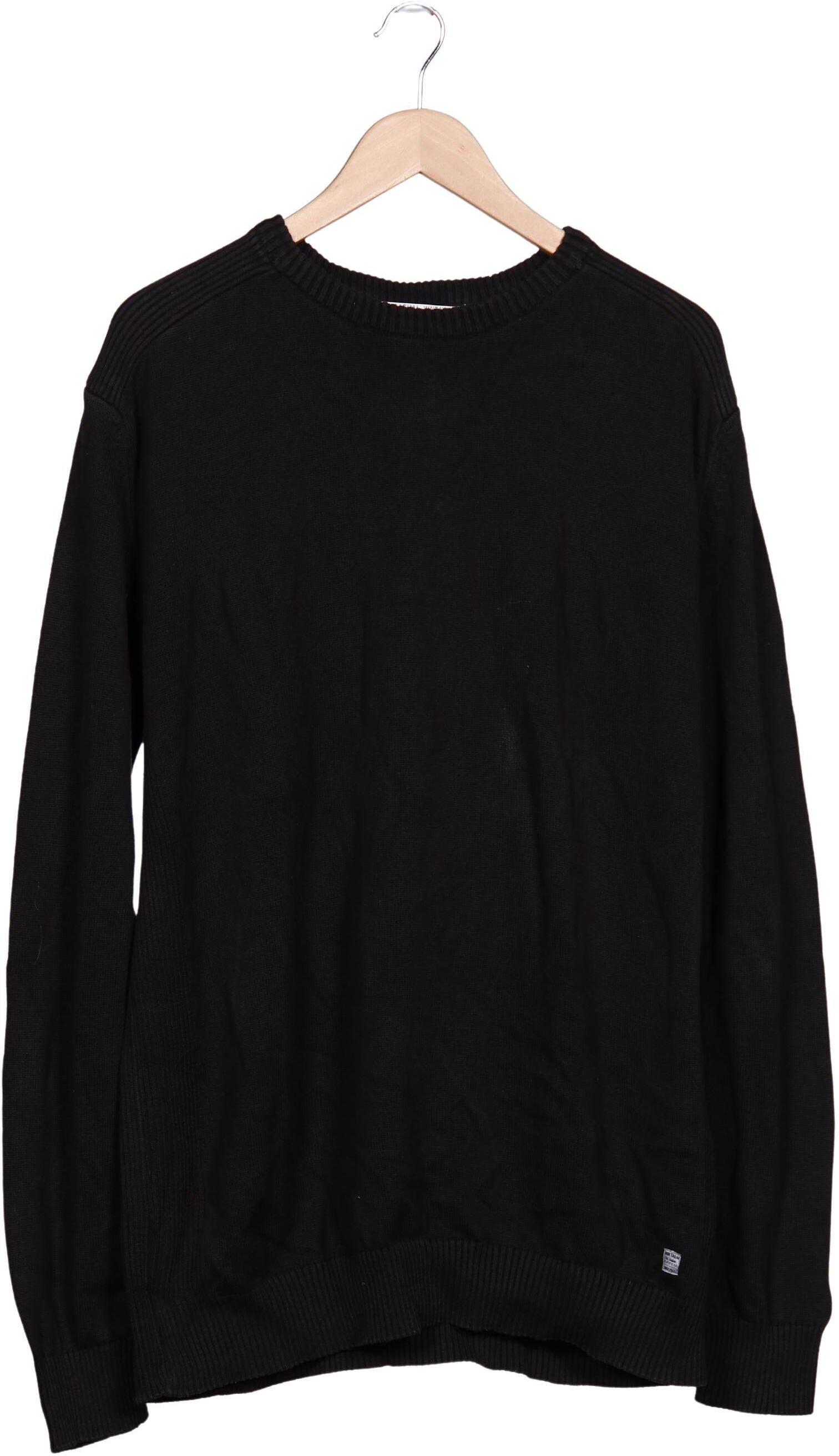 Tom Tailor Herren Pullover, Schwarz, Gr. 3Xl, Baumwolle - Second Hand
