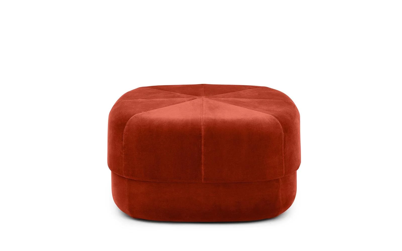 Normann Copenhagen Circus poef rust large velvet