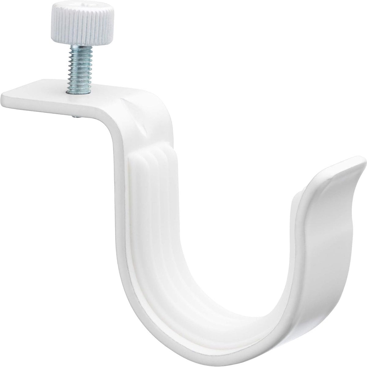 Wit Gordijnroede Houder Muurbeugel voor Dubbele Rods - 60 mm Lengte