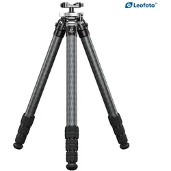 Leofoto Carbon Stativ ST-364C mit integriertem Kugelkopf, Arca und Picatinny (Carbon, Metall), Stativ, Schwarz