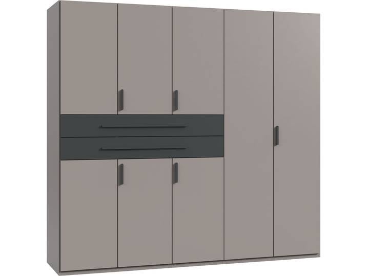 Wimex Digit Kleiderschrank wahlweise mit oder ohne Spiegel Schlafzimmer Schrank Bestseller im modernem Design, erhältlich in den Breiten 225cm oder 270cm (mit 8 oder 10 Türen)