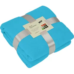 James & Nicholson Fleece Decke JN950 turquoise one size
