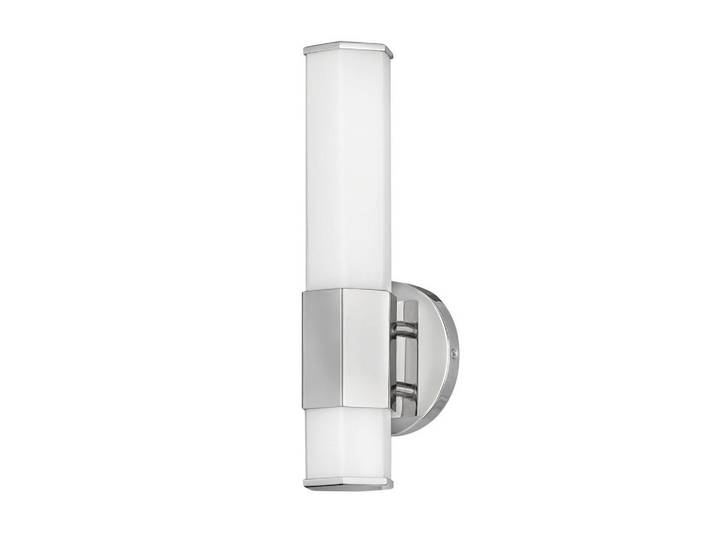 Elstead Lighting Badezimmer-Wandleuchte Facet, Chromfarben, Metall, Glas, 12.7x10.5x35.6 cm, RoHS, Lampen & Leuchten, Innenbeleuchtung, Wandleuchten, Spiegelleuchten