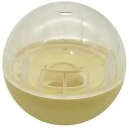 Uplift Essentials Adjustable Pet Treat Dispensing Ball Interactive IQ Training & Slow Feeder yellow