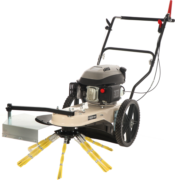 Balayeuse en acier avec moteur thermique à poussée BlackStone WYT 60-173 - Moteur 173 cm3