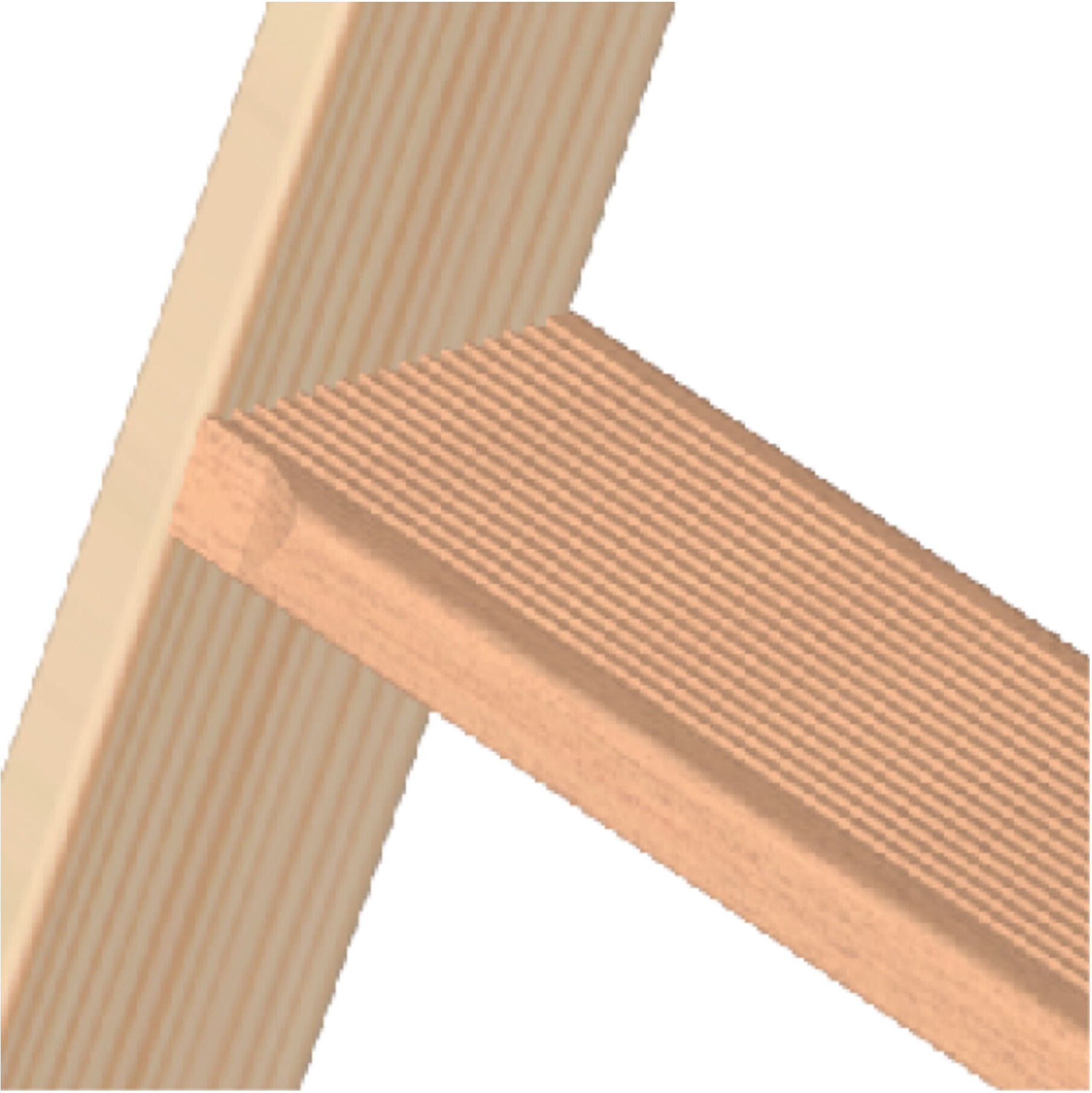 Layher Holzstehleiter 2x7 Stufen (1020007)