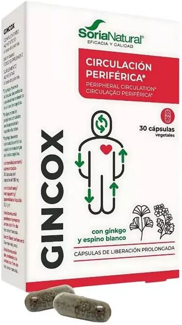 Soria Natural Gincox 30 Caps