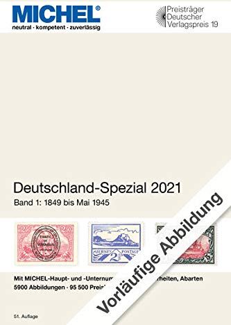 MICHEL-Redaktion - Deutschland-Spezial 2021 - Band 1: 1849 bis April 1945 - Preis vom 12.10.2026 11:37:12 h