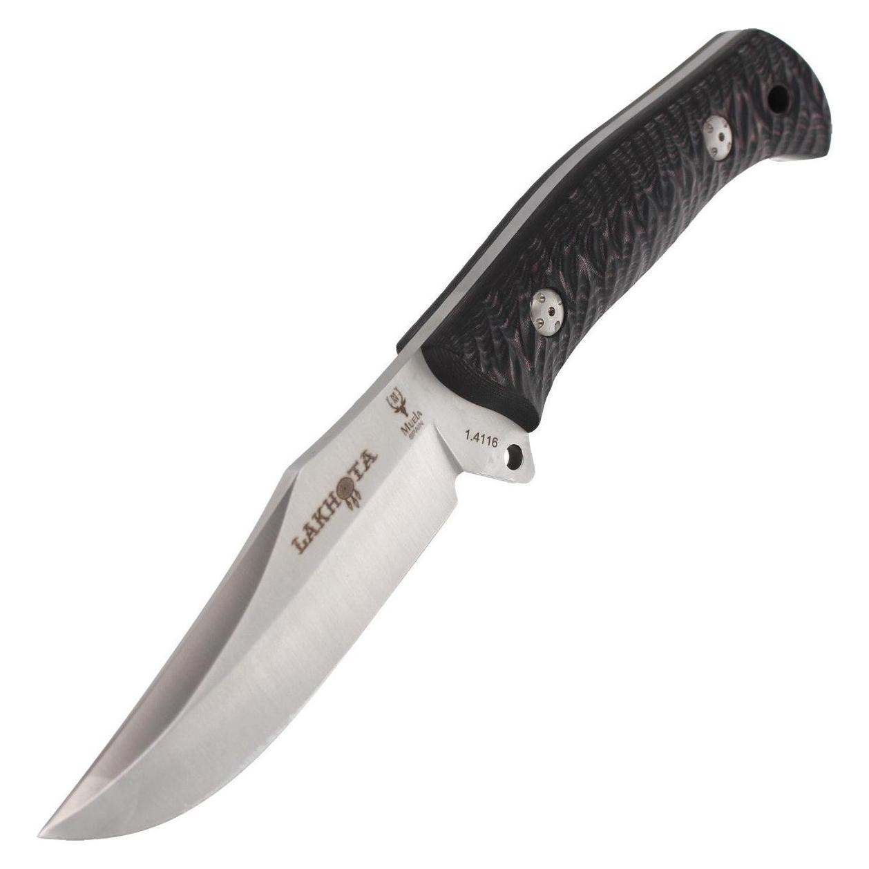 Muela Full Tang Schwarzes Micarta-Messer, Satin (53366621)