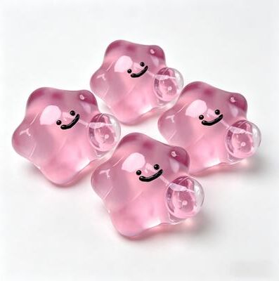 JoyToys Cute Sticky Hand Toy Squishy Fidget With Adorable Face For Stress Relief & Sensory Play 4 Pcs