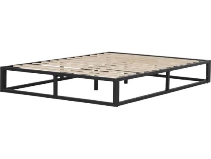 Habitat et jardin Bettgestell aus Metall 160 x 200 cm - Schwarz