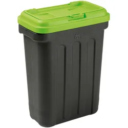 Maelson Dry Box 15, Vorratsbehälter für Trockenfutter - Grün/Schwarz, für ca. 15 kg Futter