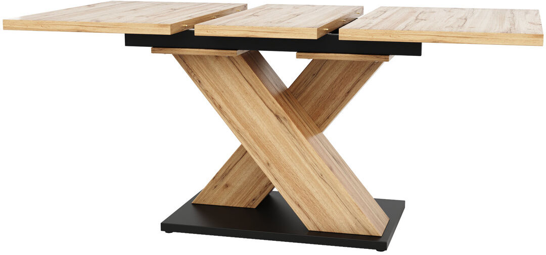 Latitude Run 158.5 cm Extendable Rectangular Dining Table Oak Wood