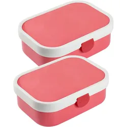 Mepal Brotdosen mit Einsatz & Gabel Campus, Lunchbox, Pink