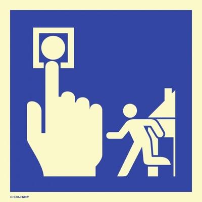 Dreifke® Schild Hausalarm Evakuierung, Kunststoff, langnachleuchtend, 160-mcd, 148x148 mm