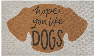 Stupell Hope You Like Pet Sisal Door Mat,18x30
